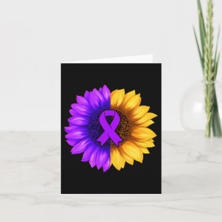 Purple Ribbon Heimerheimer's Awareness Drug Overdo Card