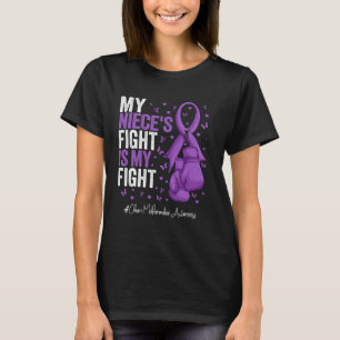Purple Ribbon Niece Chiari Malformation Awareness T-Shirt