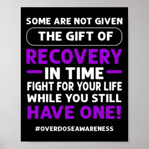 Purple Ribbon. Overdose Awareness 1 Poster