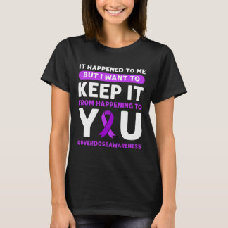 Purple Ribbon. Overdose Awareness 4 T-Shirt