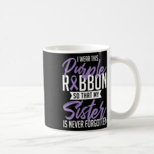 Purple Ribbon Overdose Awareness Day Gift Coffee Mug