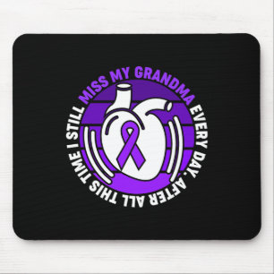 Purple Ribbon Overdose Awareness Miss Grandma Memo Mouse Pad