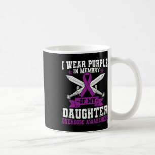 Purple Ribbon Overdose Awareness Month Costume Dau Coffee Mug