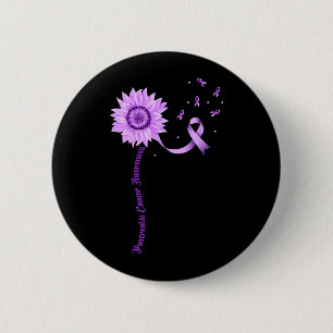 Purple Ribbon Pancreatic Cancer Awareness 2 Inch Round Button