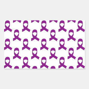 Purple Ribbon Pattern Sticker