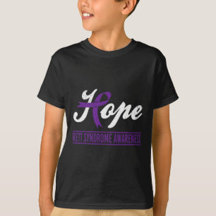 Purple Ribbon Rett Syndrome Awareness Support Mont T-Shirt