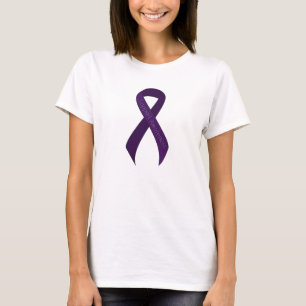 Purple Ribbon Support Awareness T-Shirt