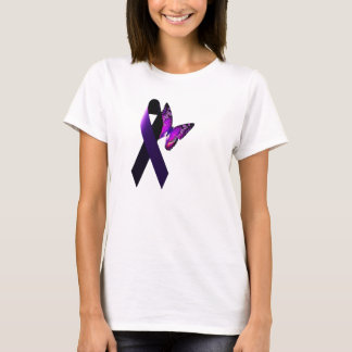 Purple Ribbon Supporting Epilepsy Awareness T-Shirt