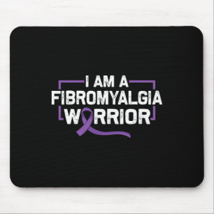 Purple Ribbon Warrior Of Fibromyalgia Awareness Mouse Pad