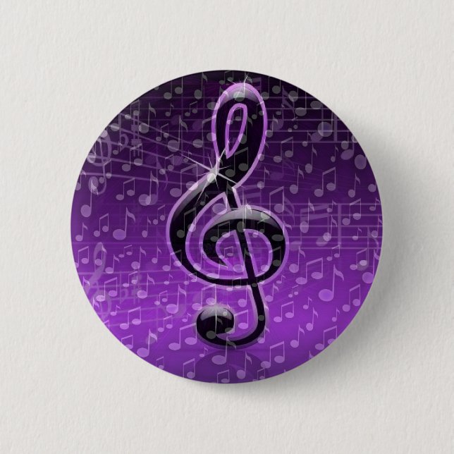 Purple Rocks!_ 2 Inch Round Button (Front)