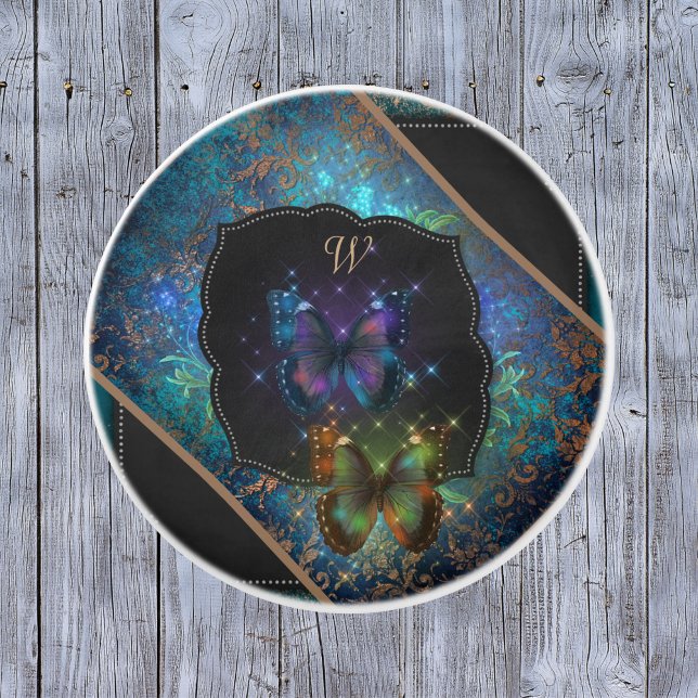Purple Romantic Butterflies Fantasia Ceramic Knob (Creator Uploaded)