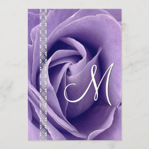 PURPLE Rose and Lace Wedding Template G900