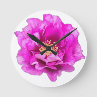 Purple Rose Clock