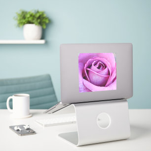 Purple Rose Close Up Art Large Sticker