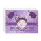 Purple Rose Damask Wedding Invitation