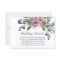 Purple Rose Floral Wedding Reception details