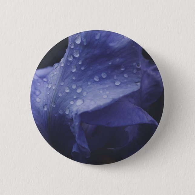 Purple Rose Flower 2 Inch Round Button (Front)