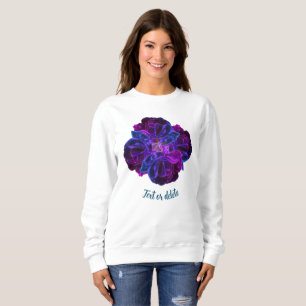 Purple Rose Flower Bouquet Personalized Sweatshirt