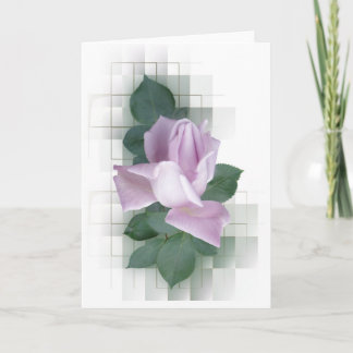 Purple Rose Greeting Card