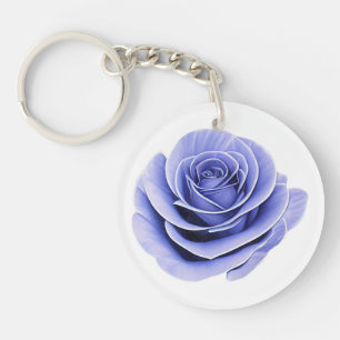 Purple Rose Keychain