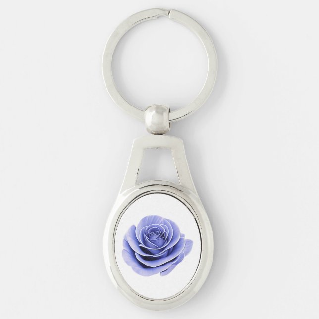 Purple Rose Keychain (Front)