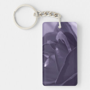 Purple Rose Keychain