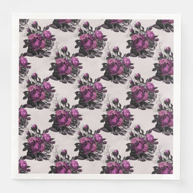 Purple Rose Napkin (Front)