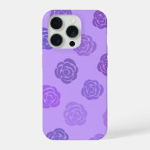 Purple Rose Pattern Phone Case