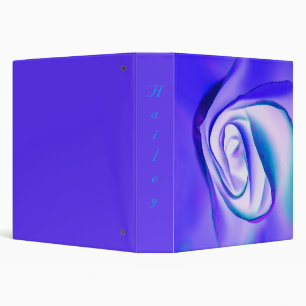 Purple Rose Print Binder