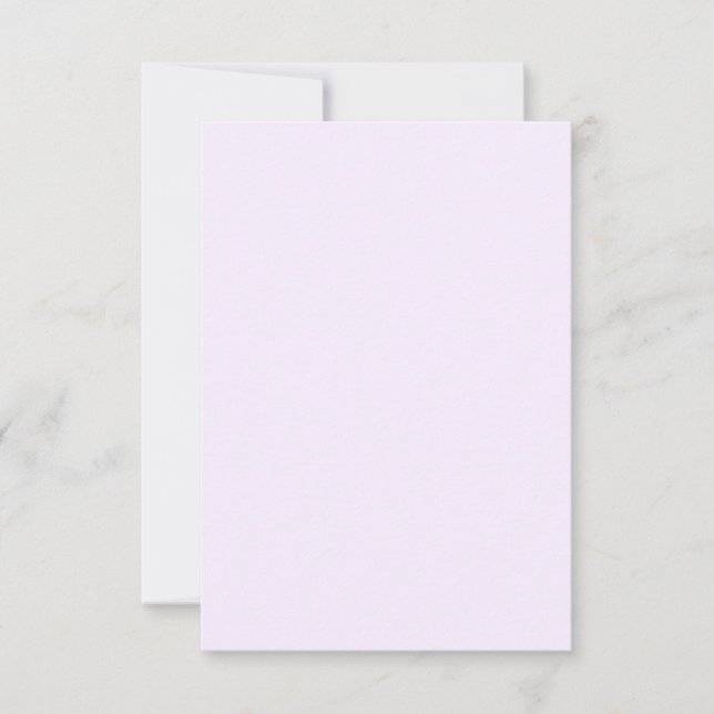 Purple Rose Soft Pale White Pastel Solid Colour Card (Front)