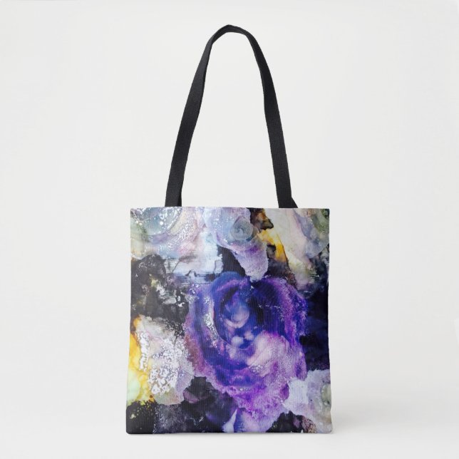 Purple Rose Tote Bag (Front)