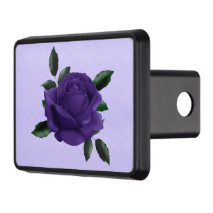 Purple Rose Trailer Hitch Cover