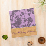 Purple Rose Wedding Planner Binder<br><div class="desc">Vintage Climbing Rose Wedding Planner Binder Rose Garden Weddings</div>