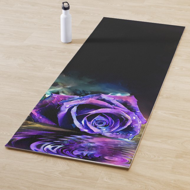 Purple Rose Yoga Mat (In Situ)
