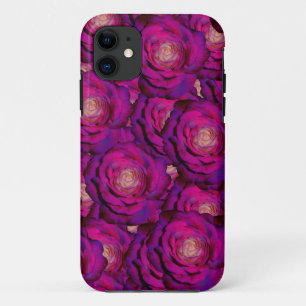 Purple roses iPhone 11 case