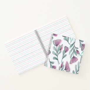 Purple roses notebook