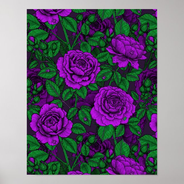 Purple roses poster (Front)