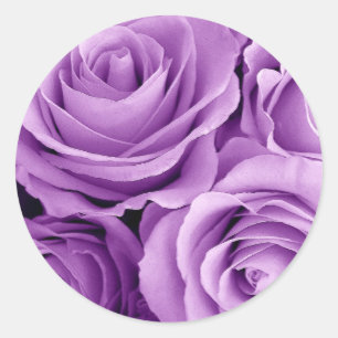 PURPLE Roses - Wedding Envelope Seal