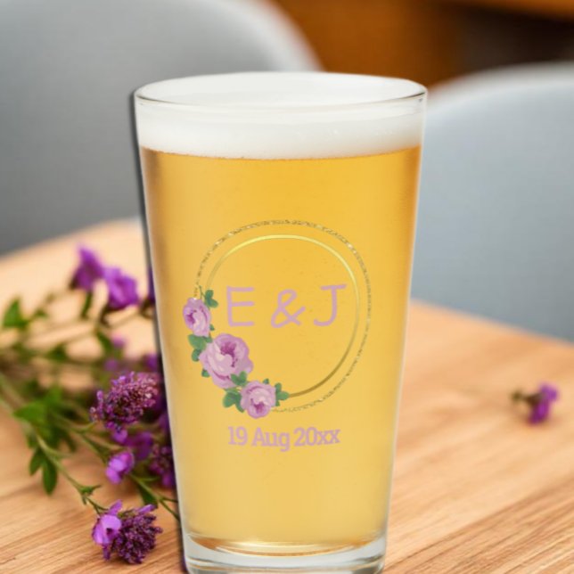 Purple Roses Wedding Glass (Creator Uploaded)