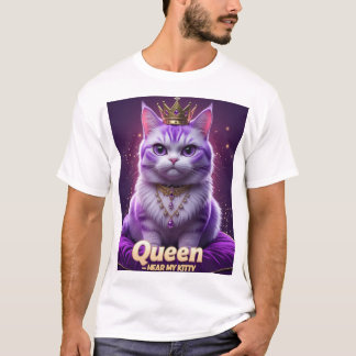 Purple Royal Kitty – Queen Hear My Kitty Purr T-Shirt