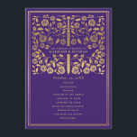 Purple Royal Medieval Sword Wedding Program<br><div class="desc">Elegant and modern wedding design inspired by the medieval fantasy genre. Design is not real foil. You can customize this further by clicking on the "PERSONALIZE" button. Matching Items in our shop for a complete party theme.</div>