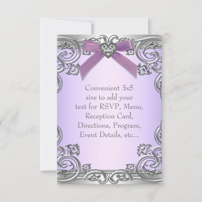 Purple RSVP All Purpose Card (Front)