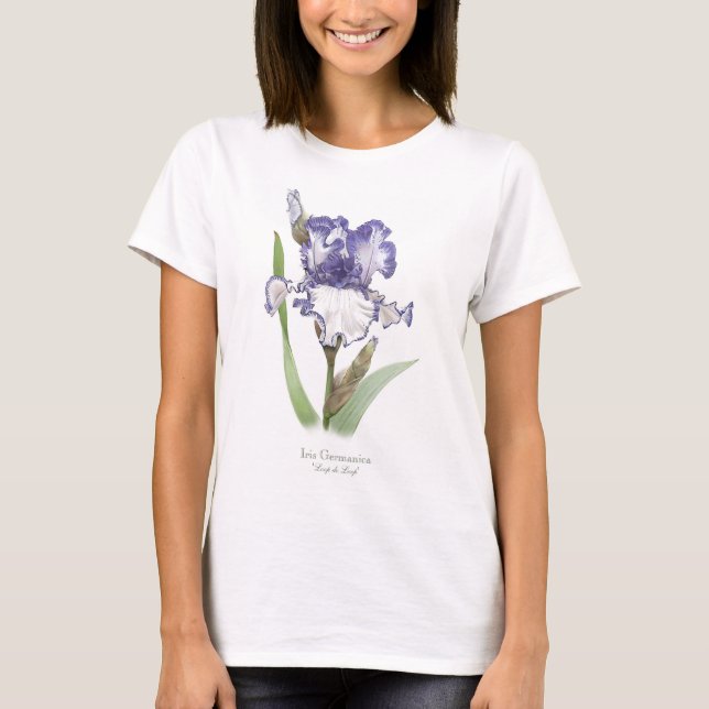 Purple Ruffled Iris T-Shirt (Front)