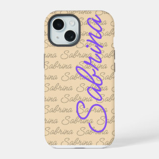 Purple Sabrina Signature Nom Motif