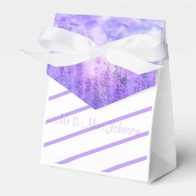 Purple Sage & A Butterfly Favor Box (Front Side)