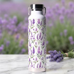 Purple Sage Green Lavender Flowers Water Bottle<br><div class="desc">This Purple Sage Green Lavender Flowers pattern would look beautiful in your home,  accessorizing your living space to new a new heightened look. If you would like to personalize this product,  please contact the designer.</div>