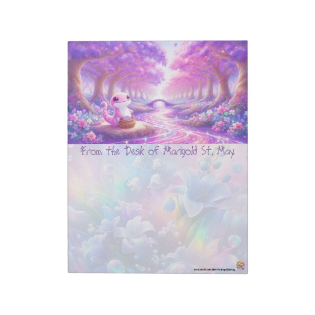 Purple Salamander Notepad (Rotated)