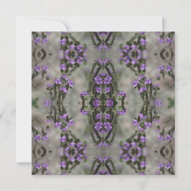 Purple Salt Heliotrope Wildflower Pattern (Front)