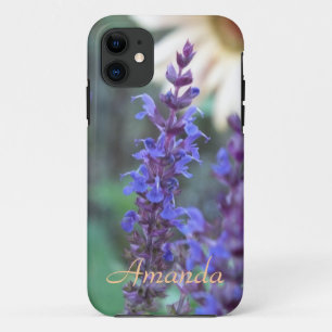 Purple Salvia Flower iPhone 5 Case *Personalize*