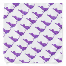 Purple Sandstone Custom Cat Design Bandana